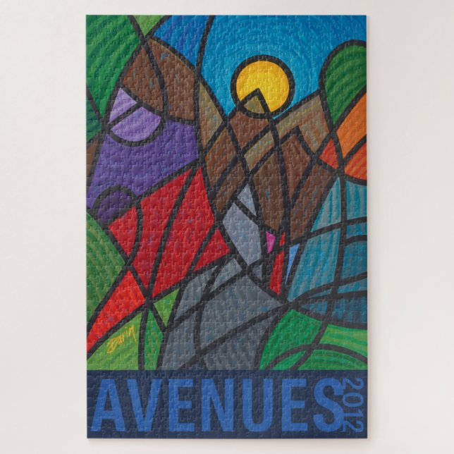 AVENUES 2012 (texto) Quebra-cabeça por Darin Jones (Vertical)