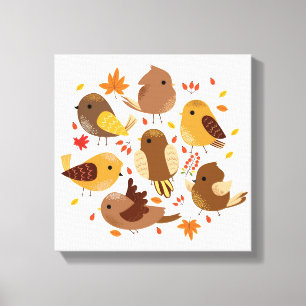 Aves de canvas