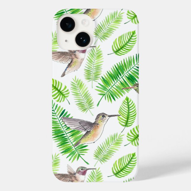 Aves de capoeira e folhas tropicais (Verso)
