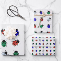 Aves de capoeira multicoloridas