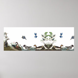 Aves de Colagem de Audubon Poster 1