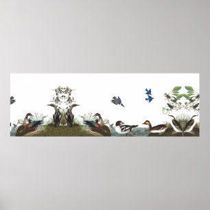 Aves de Colagem de Audubon Poster 2