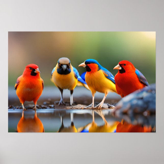 Aves de poster Art (Frente)