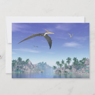 Aves de pteranodon - renderização 3D