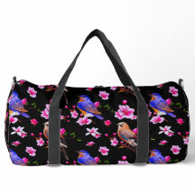 Aves e Blossomas Grande Saco de Duffel