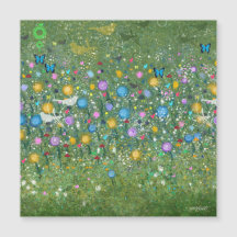 Aves e Borboletas do Jardim Floral de KiniArt