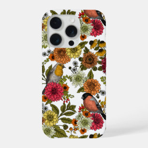 Aves e flores do jardim 1