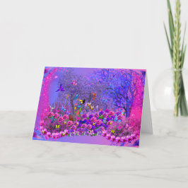 Aves No Cartão De Saudação Bush