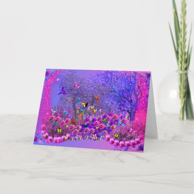 Aves No Cartão De Saudação Bush (Frente)