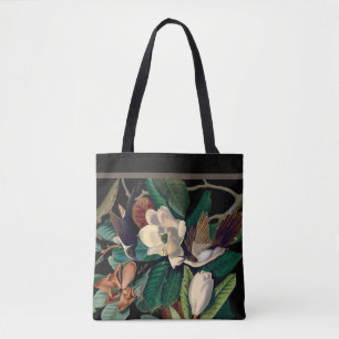 Aves Vintage com Magnolia Tote Bag