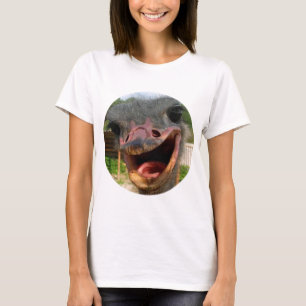 Avestruz o que é acima da camisa do círculo