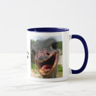 Avestruz o que é acima da caneca