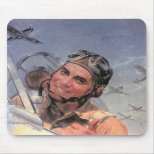 Aviador adiantado Mousepad