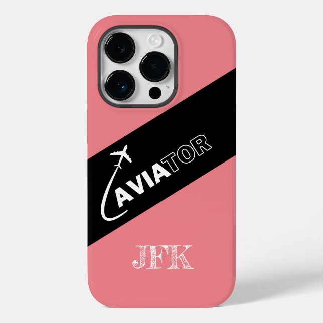 Aviador Personalizado, Aviões,Moderno,Piloto,Aviaç (Verso)