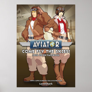 Aviador, Poster de Jogo do Facebook