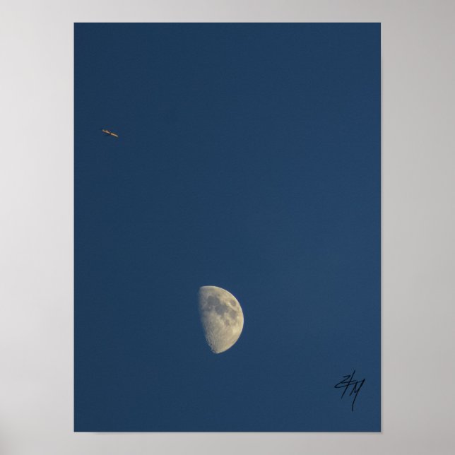 Avião e poster lua (Frente)
