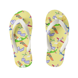 Avião mostra Chinelos de Criança Amarela