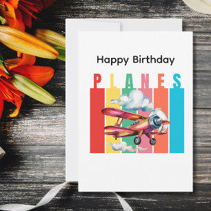 Avião Vermelho Birthday - Avião Nuvem Aviação