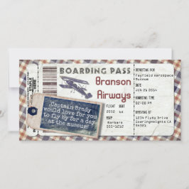 Avião Vintage Embarque Passe 2