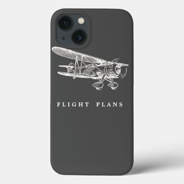 Avião Vintage, Planos de Voo (Verso)
