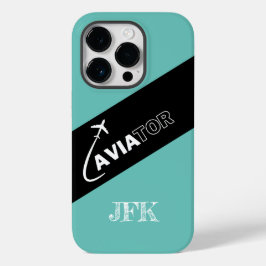 Avião Voando Aviador Aviação Negra Verde