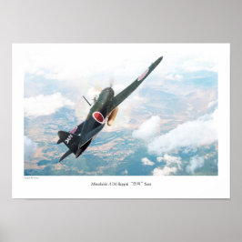 Aviation Art Poster "Mitsubishi A7M Reppu"