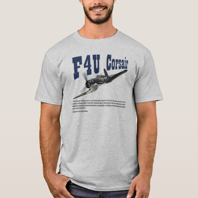 Aviation Art T-shirt “F4U Corsair" (Frente)