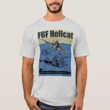 Aviation Art T-shirt “F6F Hellcat"