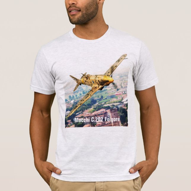 Aviation Art T-shirt “Macchi C.202 Folgore" (Frente)