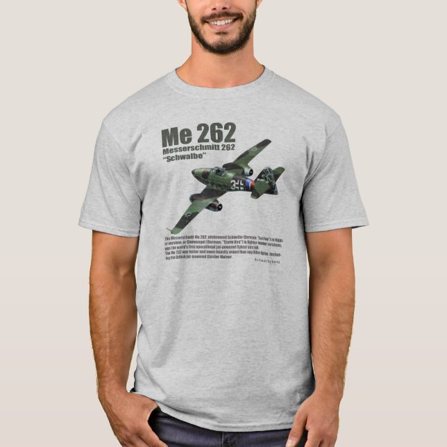 Aviation Art T-shirt "Me 262 Schwalbe " (Frente)