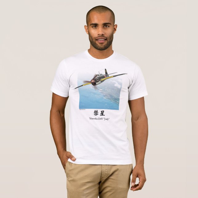 Aviation Art T-shirt “Yokosuka D4Y  Judy" (Frente Completa)