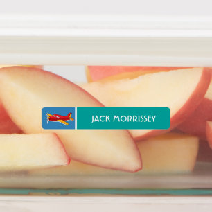 Aviões Lindos Etiquetas Nome Crianças Colorido