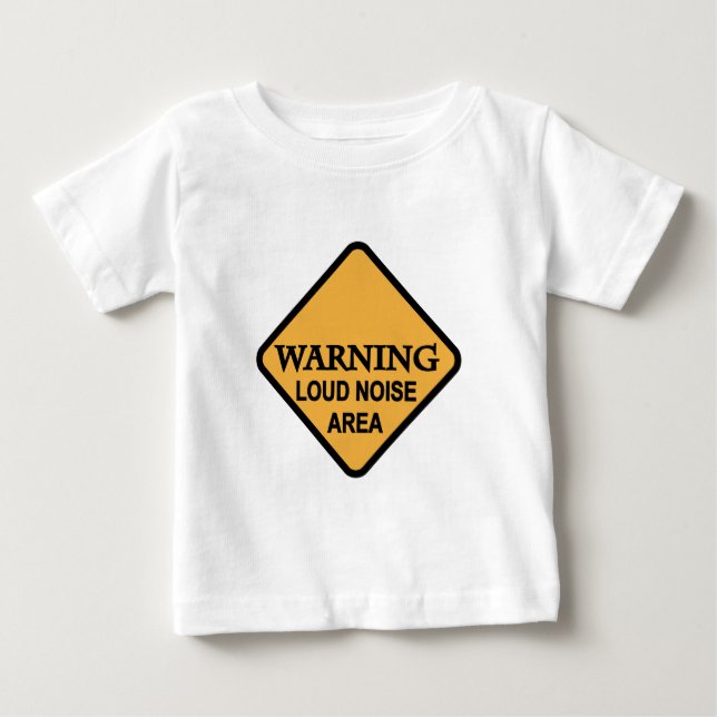 Avisar Camisetas e presentes de área ruidosa (Frente)