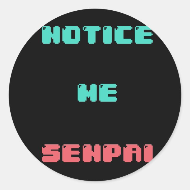 Avise-me sobre o adesivo Senpai (Frente)