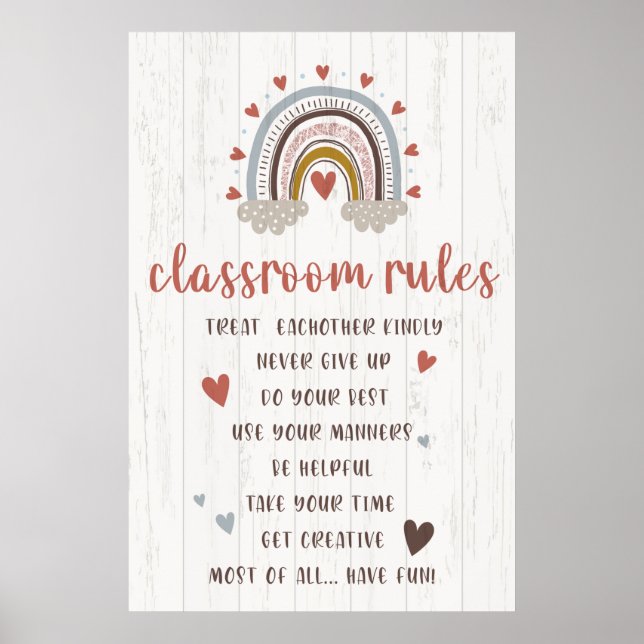 Aviso A Todos Os Estudantes Poster Para Sala De Au (Frente)