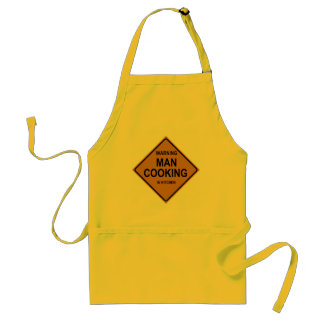 Aviso: Avental do cozinhar do homem
