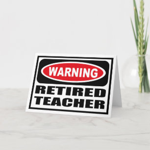 Aviso Cartão de Saudação do PROFESSOR RETIRADO