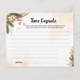 Aviso da Cápsula Horária Cartão de Chá de panela d