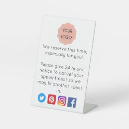 Aviso de cancelamento para salão ou spa