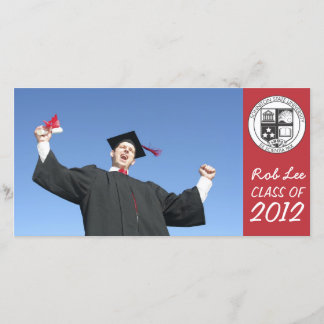 Aviso de Cartão com fotos de Graduação