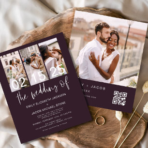 Aviso de Casamento de Código QR de Orçamento