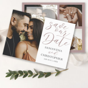 Aviso de Casamento de Foto do Orçamento de Data