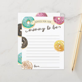 Aviso de Chá de fraldas de Rosquinha de Aquarela p