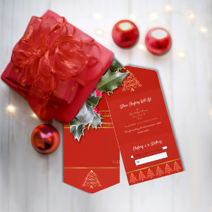 Aviso de Evento de Natal Tudo em Um Único Convite