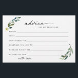 Aviso de folhagem para a noiva ser um cartão<br><div class="desc">Belos cartões de conselho de folhagem para a noiva ser. Para personalização mais avançada deste design,  por exemplo,  alteração do layout,  da fonte ou do tamanho do texto,  clique no botão "PERSONALIZAR" acima. Por favor,  entre em contato comigo para qualquer pergunta!</div>