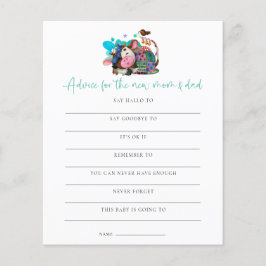 Aviso de Jogo de Orçamento Novo Chá de fraldas de