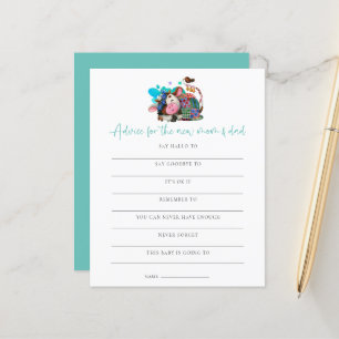 Aviso de Jogo de Orçamento Novo Chá de fraldas de