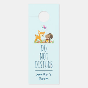 Aviso De Porta A Linguagem de Cartoons Cria-Floresta