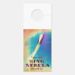Aviso De Porta A Nebulosa do Anel (Messier 57) Poster de viagem e