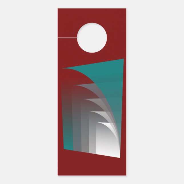 Aviso De Porta Abrindo cortinas (Frente)